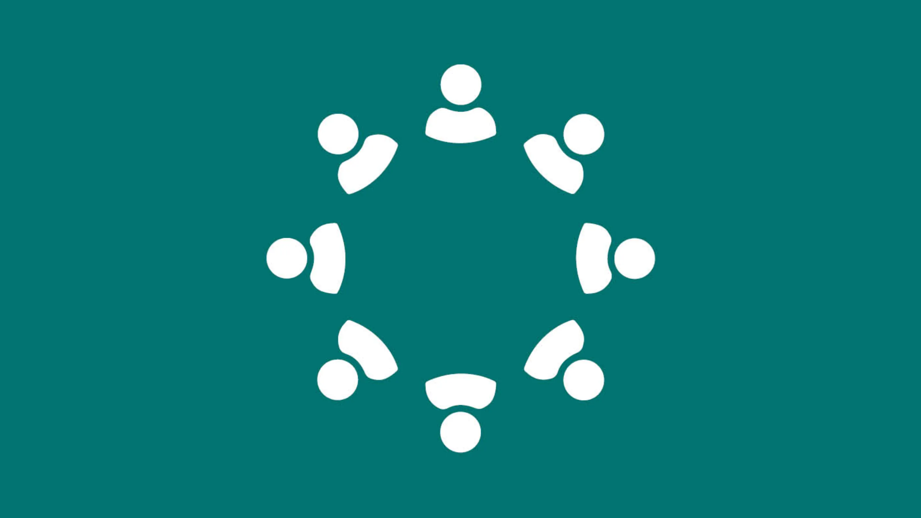 Personnes dans un cercle en tant qu'icône