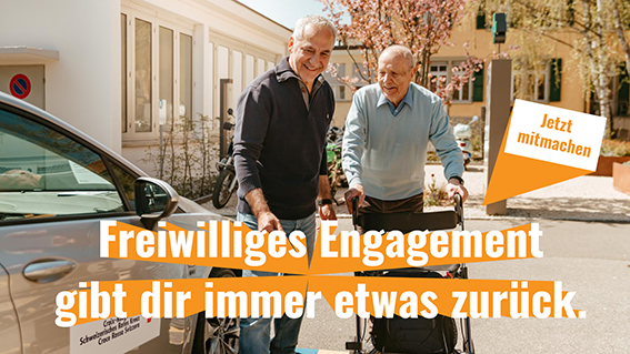 Bild freiwillige engagieren geschrieben