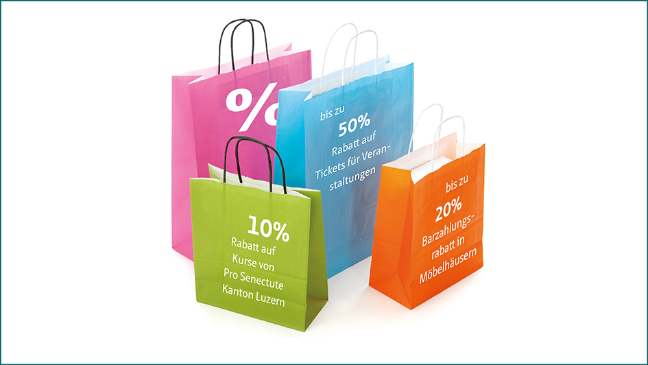 Taschen mit SALE geschrieben